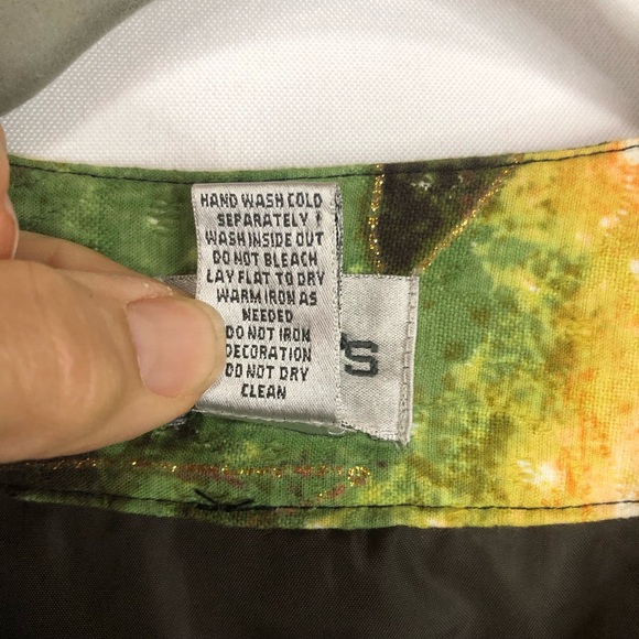 Chico’s Abstract Leaf Floral Lined Cropped Jacket Sequins Multicolor - Picture 7 of 9